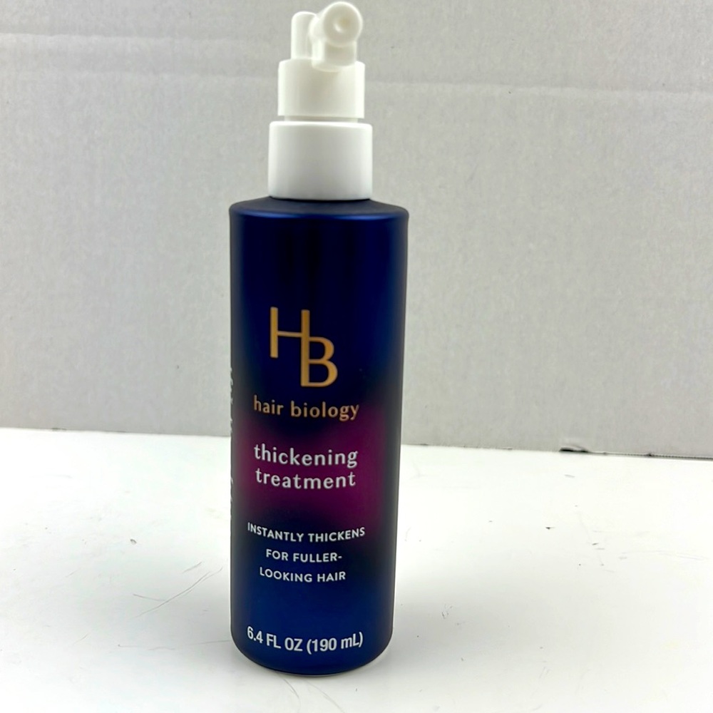 hair Biology thickening Treatment. Instantly thickens for fuller looking hair.